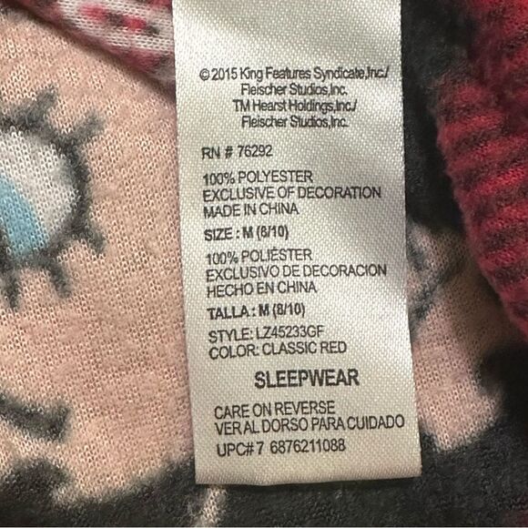 Betty Boop & Coco Nightgown Fleece long sleeve M(8-10) - Picture 8 of 8